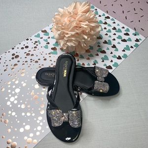 Fashion Nova’ Not Responsible Flat Sandals